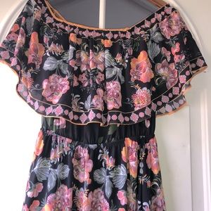 Floral Off the Shoulder Maxi Dress